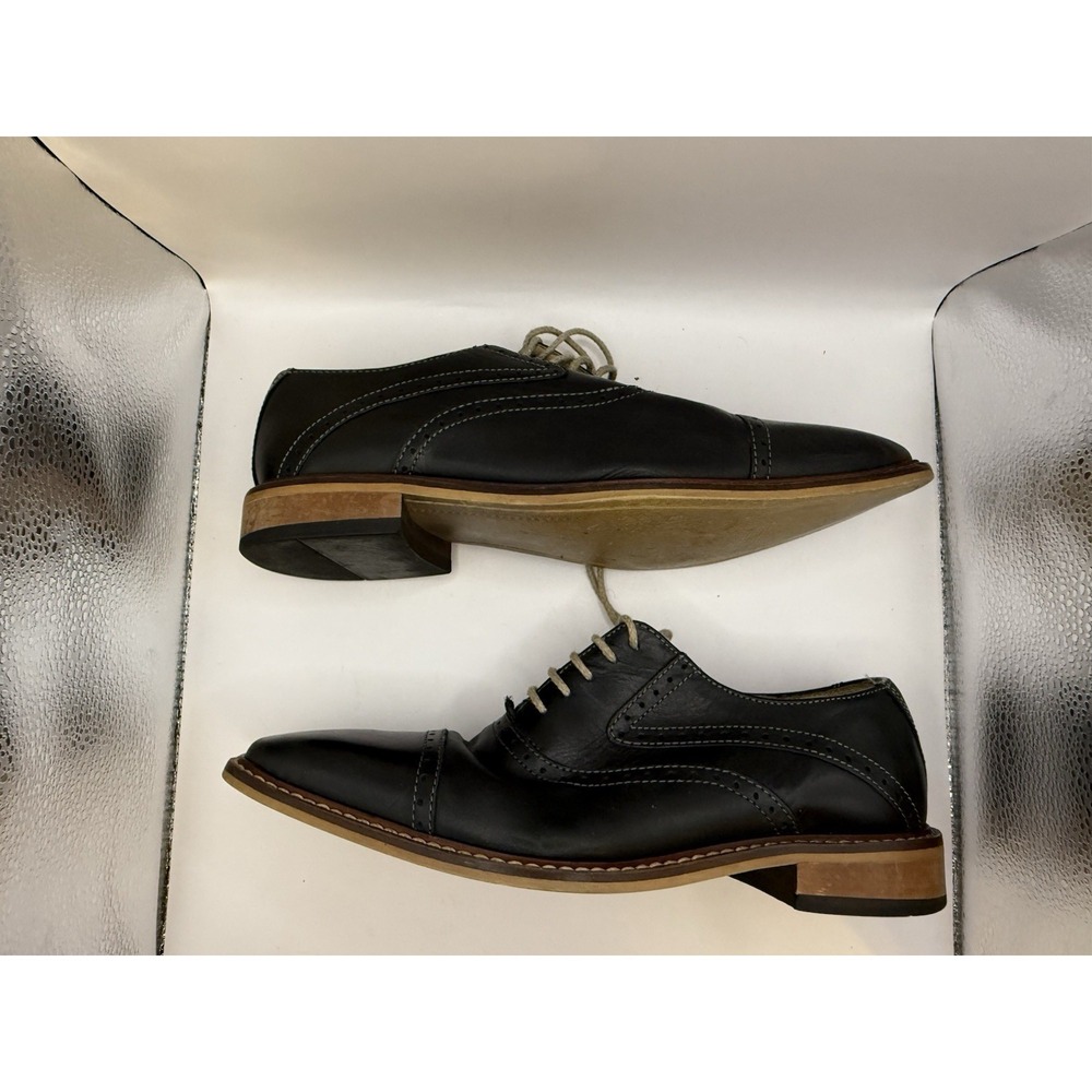 Giorgio Brutini Men's Black Leather Oxford Dress Shoes Size 9M Made in India